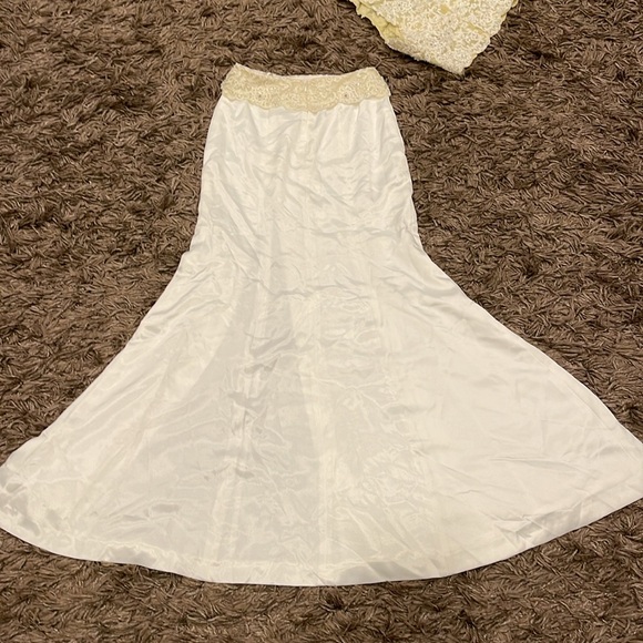 Landa Set  Size 4  Silk Long Evening Wedding Gown Vintage - Picture 12 of 17